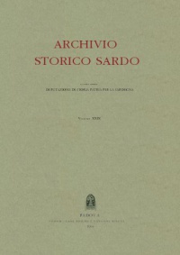 Archivio Storico Sardo - Volume n. XXIX - Deputazione di Storia Patria per la Sardegna 